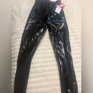 SPANX Glossy Black Jeggings